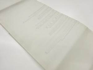 絽変わり横段模様織出し名古屋帯